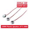 WENBIXIA 10PCS Diameter 10MM Plastic Inner Tape Wire 60MM Small Speaker 8R 0.5W Speaker with Double Sided Tape 8ohm 0.5W view 2