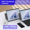 Surface Pro 8/9/X/10/11 Docking Station - Surface Pro 11 USB C Adapter Multiport Hub with 4K HDMI, Thunderbolt 4, USB 3.0, SD/TF Reader, 3.5mm Audio Surface Pro Copilot Accessories view 4