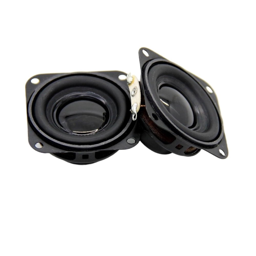 2Pcs 1.5Inch Audio Portable Speakers 4ohm 3W Bass Multimedia Speaker DIY Stereo Home Theater Woofer Loudspeaker with Fixing Hole