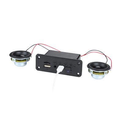 WENBIXIA 2Pcs 40MM Audio Portable Speakers 16 Core 4 Ohm 5W Full Range Speaker Rubber Side NdFeB Magnetic Speaker (Color : Decoder 2Pcs Speaker)