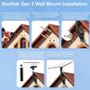 Starlink Gen 3 Wall Mount, Include Aluminum Alloy Gen 3 Pipe Adapter, Adjustable Tilt 160 Degree for Better Signal, Starlink Mounting Kit, Compatible with Starlink Gen3(V3) Dish view 4