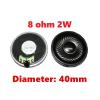 WENBIXIA 0.5W 1W 2W 8R 16R 32R Speaker 8 Ohm 32 Ohm Loud Speaker Diameter 20mm 23mm 26mm 28mm 30mm 32mm 36mm 40mm 45mm Loudspeaker (Color : 2W8R 40MM) view 2