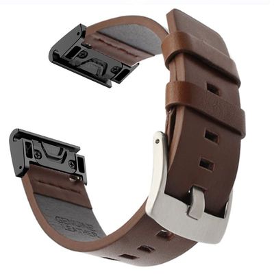 BRART 22mm WatchBand for For Garmin MARQ Series/Epix/Approach S60 Leather Smart Watch Band For Garmin Instinct Sports Wrist Strap (Color : D, Size : For Epix)