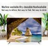 GSGC TV Cover TV Dust Cover Indoor 32-80 Inch LCD/LED TV Screen Protector Blue Printing Pattern Inside TV Display Cover Flat Liquid Crystal Television/Computer Art Decorative Cover-Blue-2||40-43 inch view 4