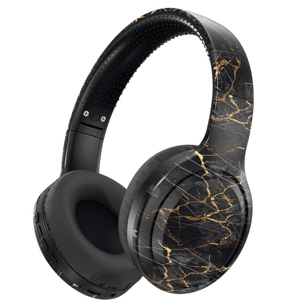 clelize Kids Bluetooth Headphones, Kids Headphones Wireless with Built-in Mic, HD Sound, Over-Ear Foldable Bluetooth 5.3 Headsets for Boys Girls School Travel Airplane iPad Tablet (Black)