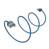 Futureonics Ultra Slim Cat6A Cable 1 FT (5 Pack) Networking, Super Slim CAT 6 Ethernet Patch Cord, 10Gigabit Super Thin RJ45 Connector Internet Cable for PC, Mac, Laptop, PS5, PS4, Xbox - Blue view 2