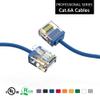 Futureonics Ultra Slim Cat6A Cable 1 FT (5 Pack) Networking, Super Slim CAT 6 Ethernet Patch Cord, 10Gigabit Super Thin RJ45 Connector Internet Cable for PC, Mac, Laptop, PS5, PS4, Xbox - Blue view 3