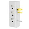 6 Outlets Splitter, 6-Outlet with Sliding Safety Covers, Grounded Side Access Outlet Extender Wall Tap, 3-Prong, Multiple Plug, Vertical Power Strip, White Adapter, 125V 15A 1875W view 1