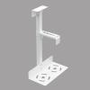 LIMITF PC Stand for Floor, CPU Holder Desktop Computer Tower Holder Under Desk Mount,Metal Wall PC Mount Adjustable Width13.5-23.5cm,Suitable for Most Sizes,Black/White view 1