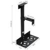 LIMITF PC Stand for Floor, CPU Holder Desktop Computer Tower Holder Under Desk Mount,Metal Wall PC Mount Adjustable Width13.5-23.5cm,Suitable for Most Sizes,Black/White view 2