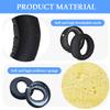 Adhiper Replacement Ear Pads for Sony PlayStation 5 Pulse PS5 3D Headset,PS5 Breathable Mesh Ear Cushions,Securely Memory Foam Headset Earpads(Black view 3