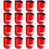 Qualirey 16 Pack Solar Sound and Light Alarm Motion Sensor 129db Outdoor Security Siren Waterproof Motion Activated Detector Alarm 6 LEDs Flash Warning Strobe System for Home, Farm (Red) view 1