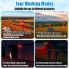Qualirey 16 Pack Solar Sound and Light Alarm Motion Sensor 129db Outdoor Security Siren Waterproof Motion Activated Detector Alarm 6 LEDs Flash Warning Strobe System for Home, Farm (Red) view 3