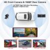 10.26" Portable Carplay Screen for Car, Wireless Car Stereo Works with Apple Carplay Android Auto with Front Dash Cam/1080P Backup Camera/Bluetooth/AUX/USB/FM/AM/GPS Navigation view 2
