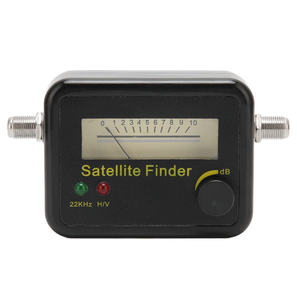 Grcfumo Satellite Finder Meter, Satellite Signal Detector, Portable Satellite Finder for Ensuring Accurate and Effective Alignment of Satellite Dishes