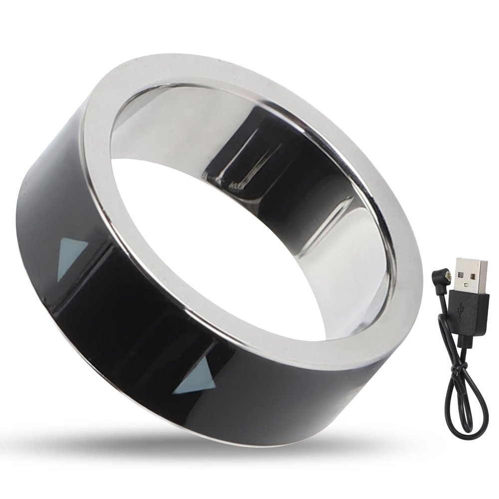 Yoidesu Smart Ring, Fingertip Bluetooth Remote Control, Remote Control APP Page Turner, Scrolling Rings Rechargeable Camera Remote for Phones Tablets (Size 17, 56mm /, Yoidesu4fhy7sqkcr-11