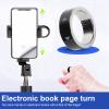 Yoidesu Smart Ring, Fingertip Bluetooth Remote Control, Remote Control APP Page Turner, Scrolling Rings Rechargeable Camera Remote for Phones Tablets (Size 17, 56mm /, Yoidesu4fhy7sqkcr-11 view 2