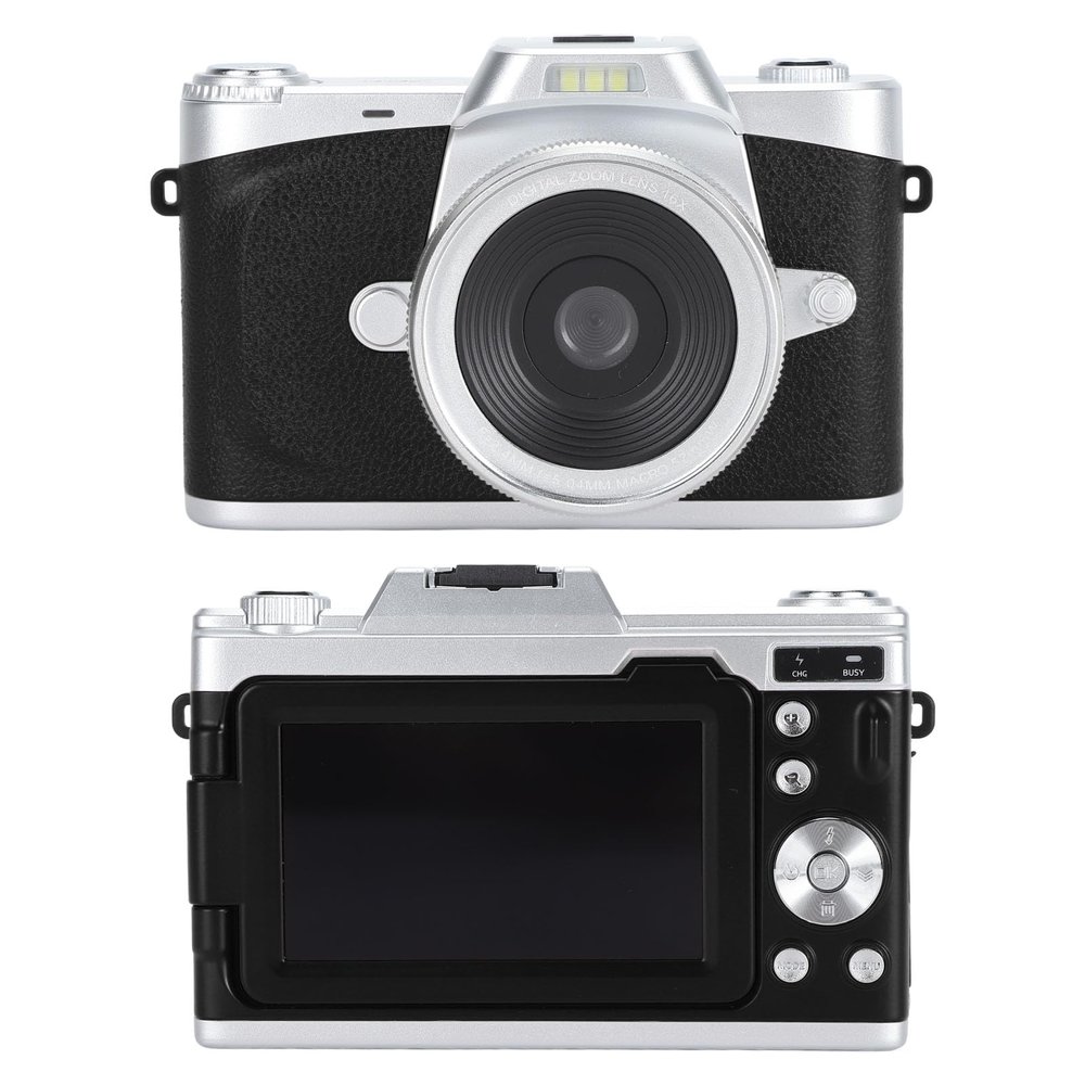 Yunseity 68MP Digital Camera, 4K Vlogging Camera with 20X Digital Zoom, Autofocus Compact Camera with 180 Flip Screen, Wide Angle Lens, for Kids Teens Beginner Adult Travel (Black)