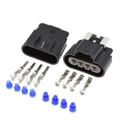 TakenE 1 Set 4 Pin 2.8mm Male Female Waterprof Fuel Electric Gasoline Pump Auto Connector 15326633 15326631 (Color : Male Female)