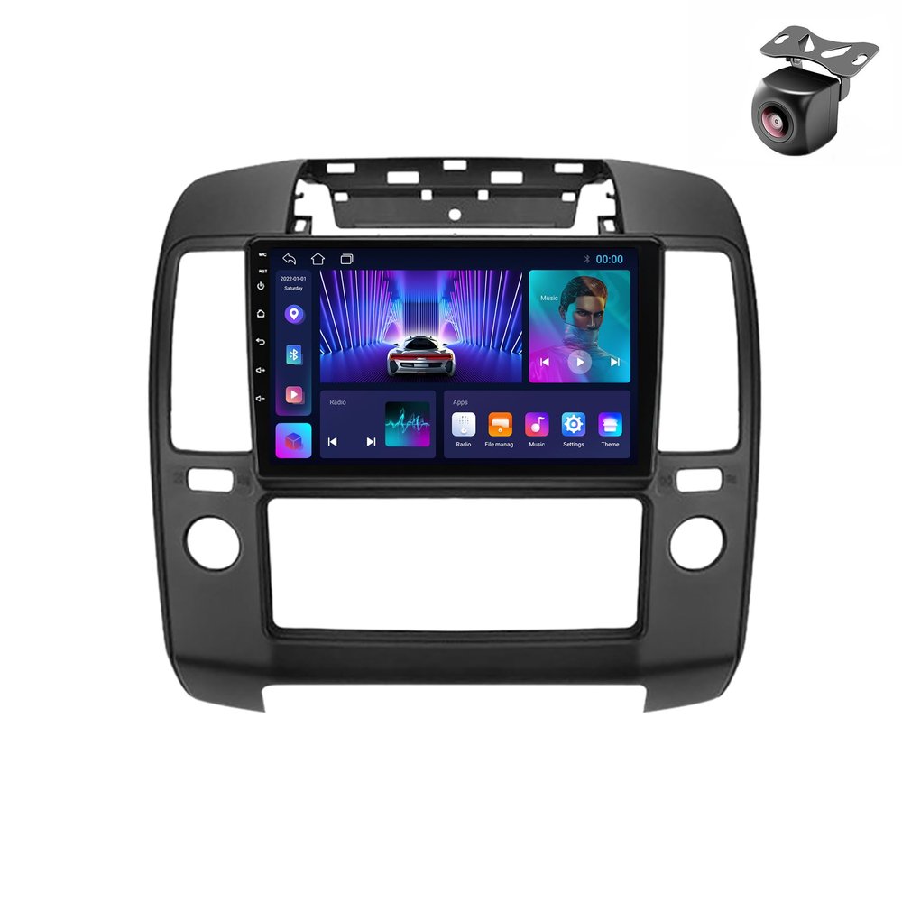 Android 13 System for Nissan Navara 3 D40 2004 2005 2006-2010 2 DIN Car Stereo With FM SWC BT5.0 CarPlay Auto GPS Navigation Touch Screen Upgrade Car Radio Multimedia Player (M100CP 4core 1+32G)