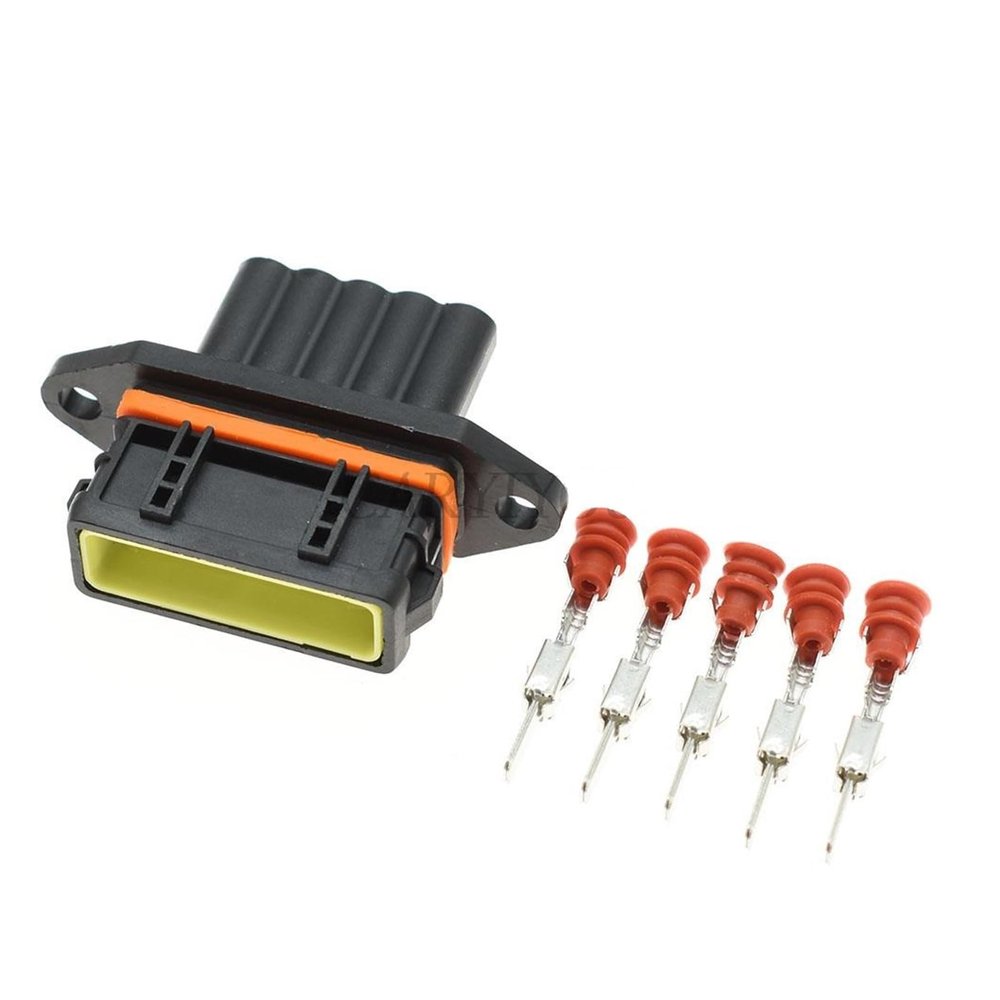 TakenE 1 Set 282193-1 5 Pin Way Auto Sealed Junior Power Timer JPT Connector 3.5MM Female Male Socket Plug DJ7053CA-3.5-21 (Color : Male Set)