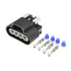 TakenE 1 Set 4 Pin 2.8mm Male Female Waterprof Fuel Electric Gasoline Pump Auto Connector 15326633 15326631 (Color : Female Connector Set) view 1