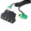 fangyankeji for Aux-in USB Switch Panel Audio USB/AUX Wire for BMW E60 E61 E63 E64 E66 E81 E82 E70 E90 12Pin Port view 2