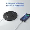Fadossu Desktop Power Grommet - Set of 2,3-inch,20W USB C Fast Charging,Fits 3-1/8" Holes.Round Recessed Power Strip Flush Mount Desk Grommet Outlet,2-AC Outlet,3-USB Port,5 ft Cord,Black view 2