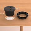 Fadossu Desktop Power Grommet - Set of 2,3-inch,20W USB C Fast Charging,Fits 3-1/8" Holes.Round Recessed Power Strip Flush Mount Desk Grommet Outlet,2-AC Outlet,3-USB Port,5 ft Cord,Black view 3