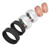 GudCoaks Ring Cover Protector for Oura Ring Gen 3,[6Pack] Silicone Elastic Case [Anti-Scratch] for Oura Ring Working Out Gym Protection,Smart Ring Not Included (Black/Transparent/Pink)M for 11/12/13 view 1
