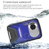 EBTOOLS Underwater Camera, 16.4ft Camera, 21MP 8X Zoom Compact Portable Digital Camera with 2. TFT Display, for Snorkeling Diving (Blue) view 2