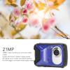 EBTOOLS Underwater Camera, 16.4ft Camera, 21MP 8X Zoom Compact Portable Digital Camera with 2. TFT Display, for Snorkeling Diving (Blue) view 4