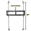 AV Mounts USA Over-The-Board Mount OTBM for TVs, Interactive Flat Panel Displays - IFPs, Universal Fit, 42""-105"", Up to 400lbs Capacity, White - AVMOTBM V3 view 2