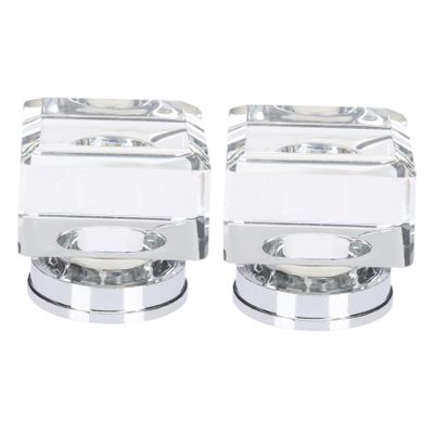 MaikOn Wardrobe knobs, 2pcs Crystal Glass Cabinet Glass Dresser Furniture Dresser Knobs Artificial Crystal Cabinet Crystal Knob Cabinet Knobs, Transparent