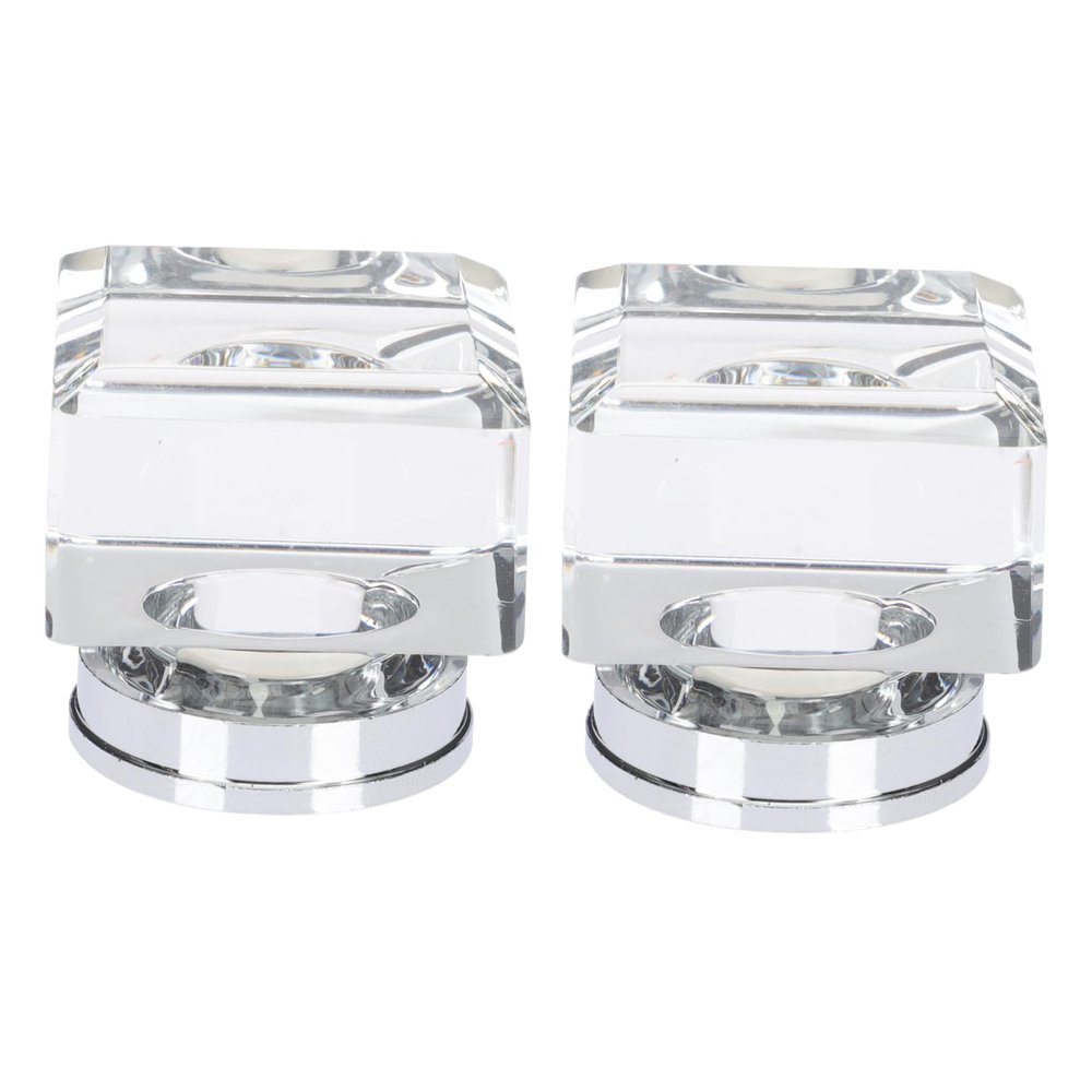 MaikOn Wardrobe knobs, 2pcs Crystal Glass Cabinet Glass Dresser Furniture Dresser Knobs Artificial Crystal Cabinet Crystal Knob Cabinet Knobs, Transparent