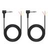 6.35mm Male Jack to Bare Wire Open End Audio Cable 6FT, Right Angle TRS 3 Pole Stereo 1/4" 6.35mm Male Jack Audio Connector Adapter, for Speaker Microphone 6.35mm Male Plug Replacement DIY Repair 2Pcs view 1