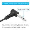 6.35mm Male Jack to Bare Wire Open End Audio Cable 6FT, Right Angle TRS 3 Pole Stereo 1/4" 6.35mm Male Jack Audio Connector Adapter, for Speaker Microphone 6.35mm Male Plug Replacement DIY Repair 2Pcs view 4