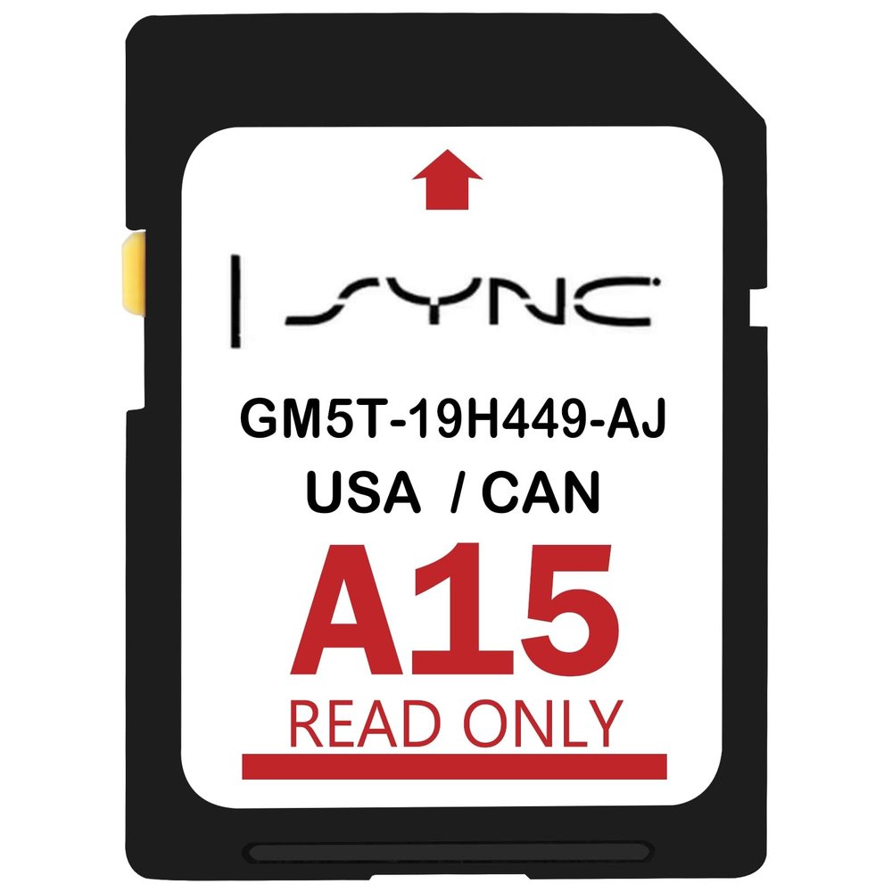 2025 Latest A15 Navigation SD Card Compatible with Ford/Lincoln, F150 Explorer Fusion Expedition Escape Edge MKC MKZ MKX Sync Navigation Accessories Update USA/Canada Maps, GM5T-19H449-AJ