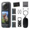 Insta360 X4 - Waterproof 8K 360 Action Helmet Camera with 2 Extra Batteries, 4K Wide-Angle Video, Invisible Selfie Stick Effect, Removable Lens Guards, Sports, Content, Travel, Outdoor Creator view 1