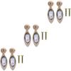 MaikOn Wardrobe knobs, 6 Pcs Gold Trim Home Furniture Glass knobs Crystal Cabinet knobs Diamond Door knobs Crystal Furniture knobs Zinc Alloy Home Cabinet knob knobs Glass Cabinet, Silver view 1
