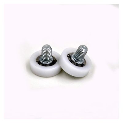 FOREPANY Sliding Door Roller,Rollers Bearings, DR19C1L8 2Pcs Screw Pulley Bearing 6x19x6mm 626 M6*8 Doors and Windows Roller Mute Wheel Plastic Covered Bearings YIJIAN