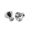 MaikOn Wardrobe knobs, Handles 6 Pack Color Crystal Drawer Single Hole Handle Wardrobe Bathroom Cabinet Knob 30mm Red (Color : White) view 1