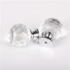 MaikOn Wardrobe knobs, 10 Pack Round Crystal Handle Single Hole Furniture Handle Gift Box Handle Storage Box Drawer Knob 25mm Gold Bottom (Color : Silver Bottom, Size : 25mm) view 3