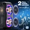 (180W Peak) 80W Party Large Portable Speakers Bluetooth 4 Drivers(4.04'' Woofer) + 80W Bluetooth Speaker Wireless- Full Range Speaker view 2
