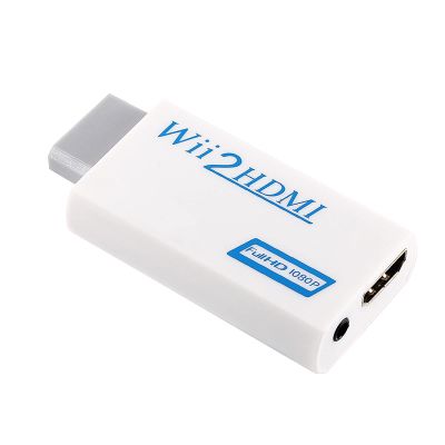 Adapter, 3.5mm Audio Video Output Converter White Clear Image Durable Easy Using Lossless for