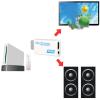 Adapter, 3.5mm Audio Video Output Converter White Clear Image Durable Easy Using Lossless for view 3