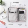 Folio Mini Tech Gear Pouch with Label Identification for Travel, Gym, Work Organizer for Cables Chargers, Electronic Accessories (Pale Pink) view 2