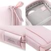 Folio Mini Tech Gear Pouch with Label Identification for Travel, Gym, Work Organizer for Cables Chargers, Electronic Accessories (Pale Pink) view 3