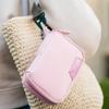 Folio Mini Tech Gear Pouch with Label Identification for Travel, Gym, Work Organizer for Cables Chargers, Electronic Accessories (Pale Pink) view 4