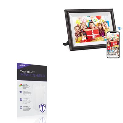 BoxWave Screen Protector Compatible with Showscreen Digital Picture Frame 10.1 - ClearTouch ImpactShield (2-Pack), Impenetrable Screen Protector Flexible Film